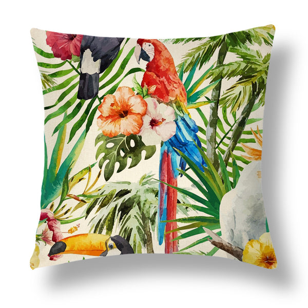 Tropical Throw Pillow Cover