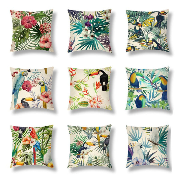 Tropical Throw Pillow Cover